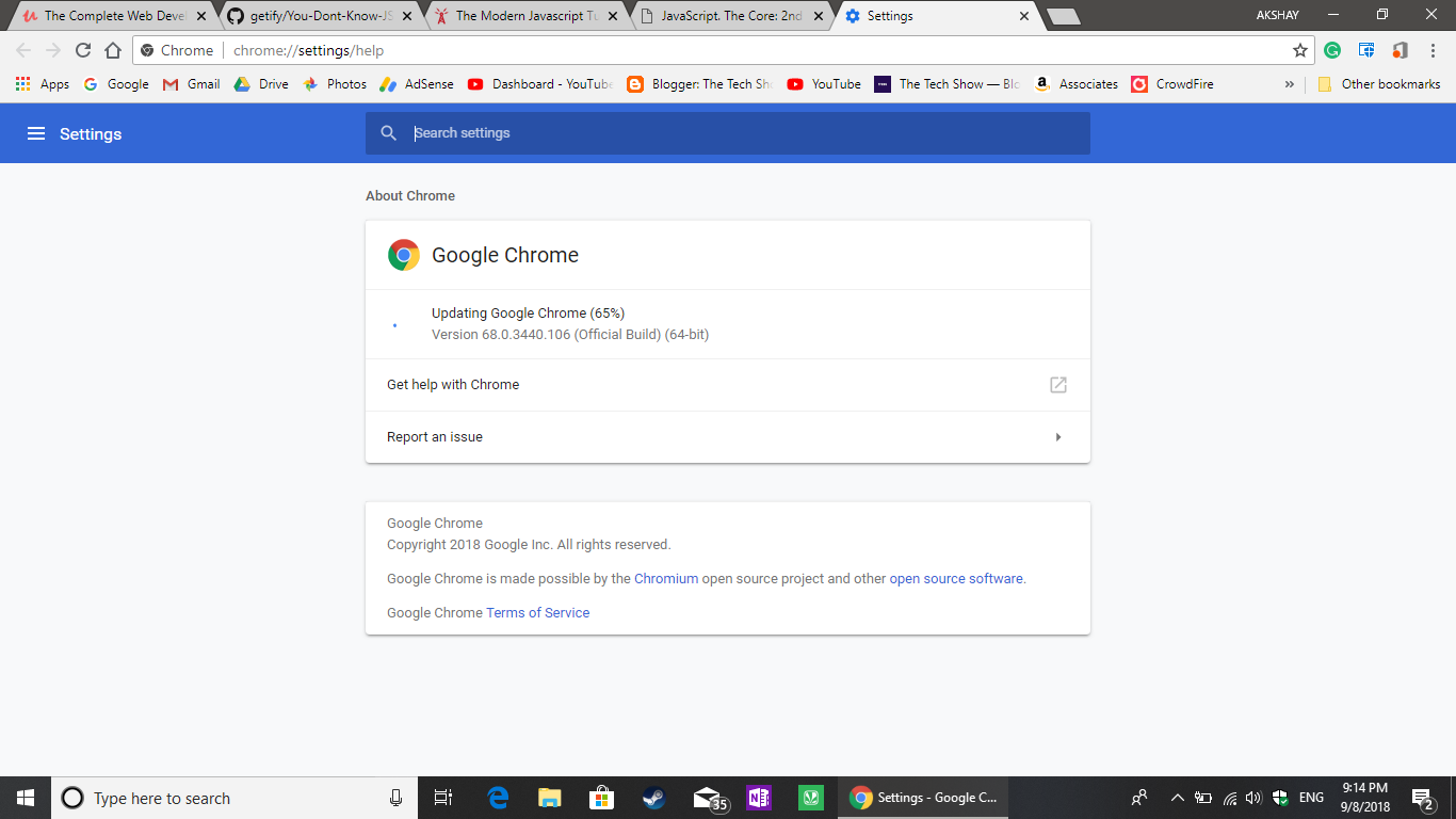 update to chrome 69 for mac os